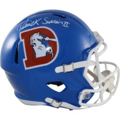 Patrick Surtain Autographed Denver Broncos F/S TB Helmet Beckett Witness 50763