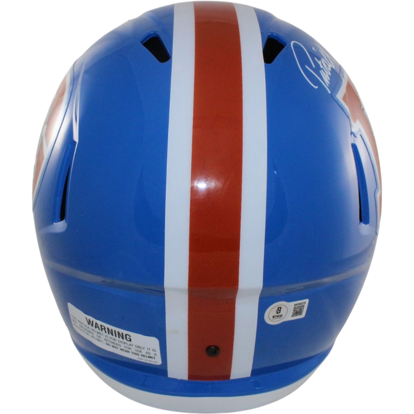 Patrick Surtain Autographed Denver Broncos F/S TB Helmet Beckett Witness 50763 3 Patrick Surtain Autographed Denver Broncos F/S TB Helmet Beckett Witness 50763