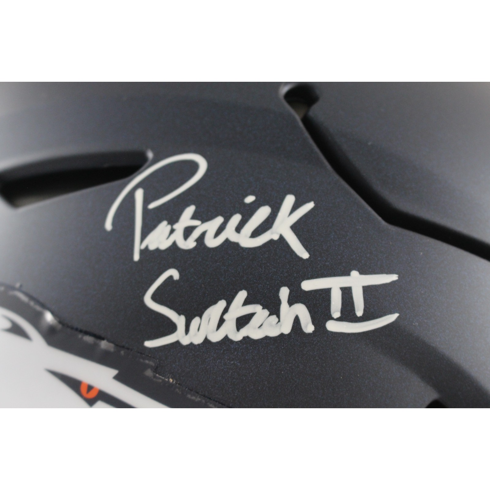 Patrick Surtain Autographed Denver Broncos Speedflex Helmet Beckett 54643