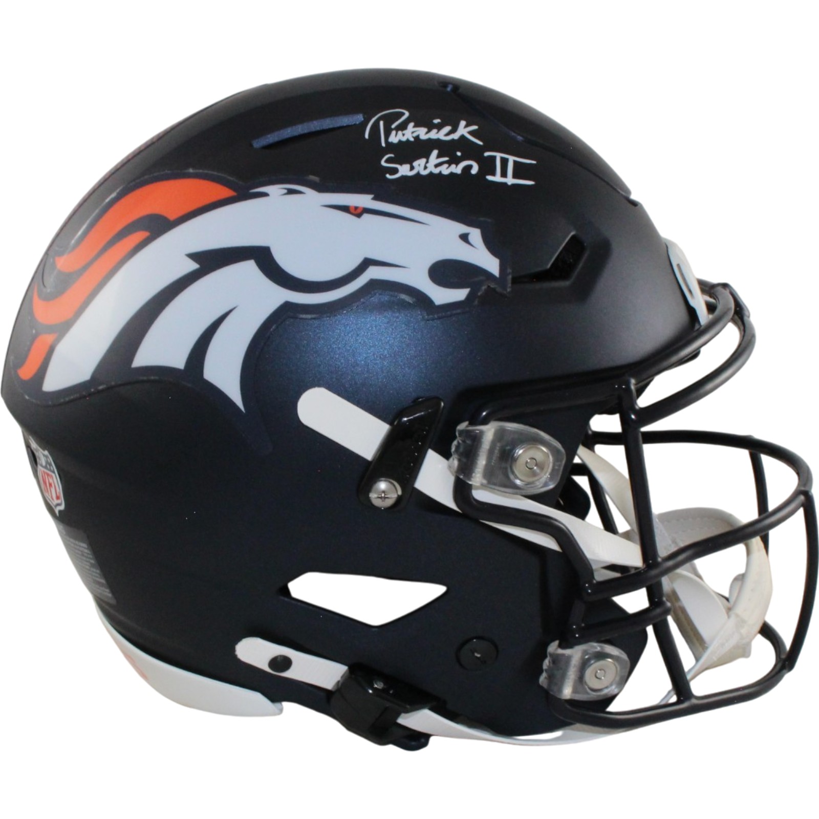 Patrick Surtain Autographed/Signed Denver Broncos SpeedFlex Helmet Beckett 56431