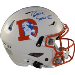 Patrick Surtain Autographed Denver Broncos SpeedFlex Retro Helmet Beckett 56435
