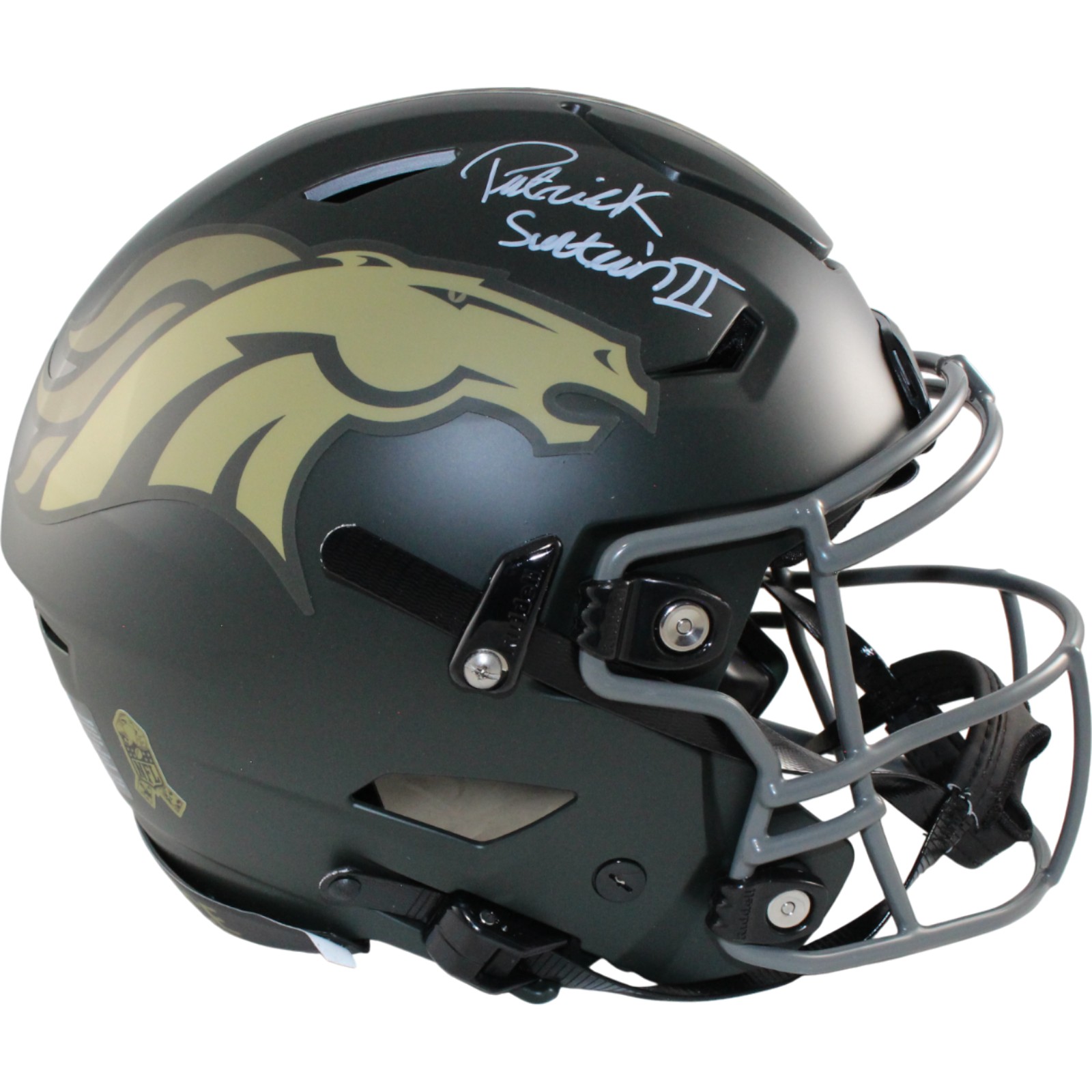 Patrick Surtain Autographed Denver Broncos Speedflex 25 STS Helmet Beckett 54645