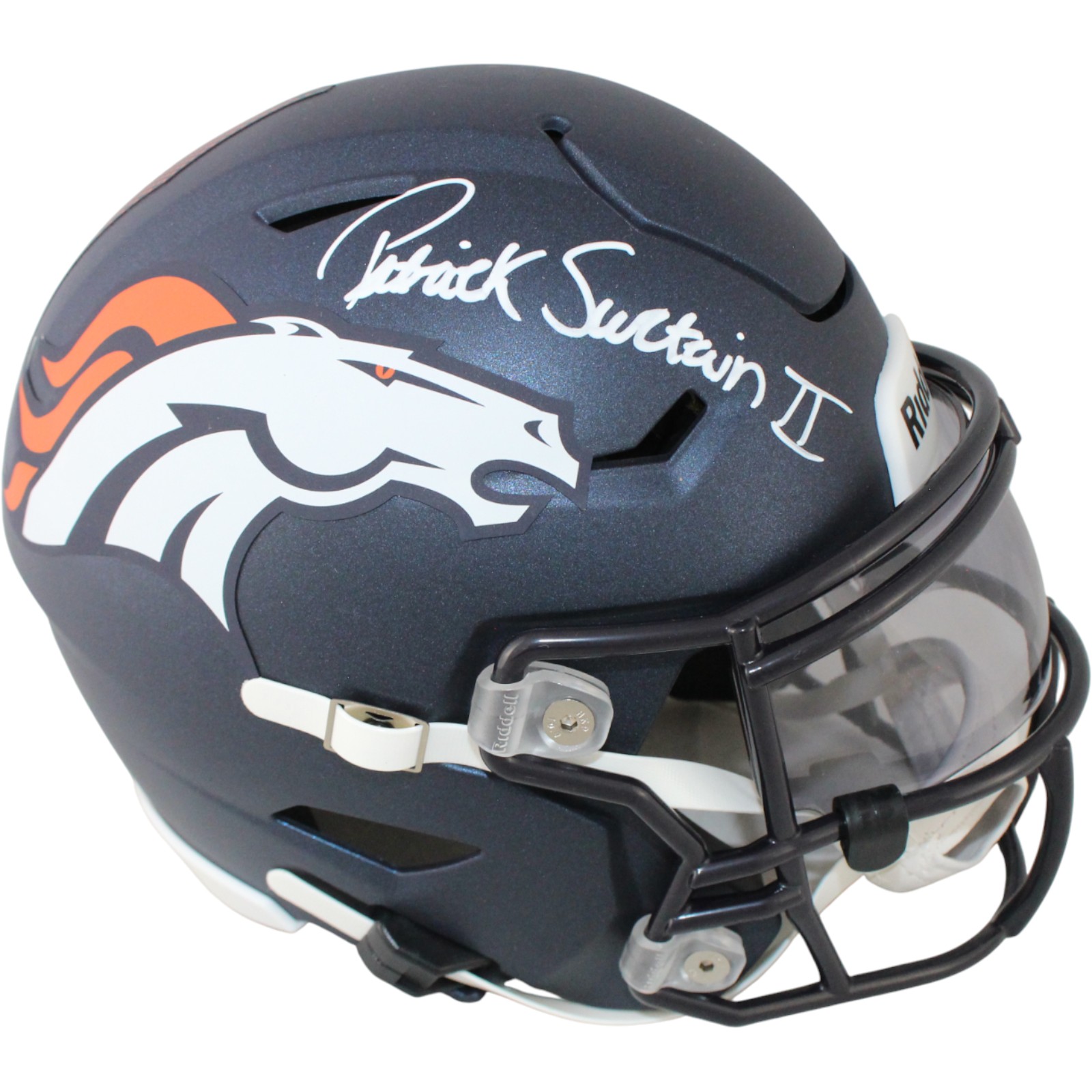 Patrick Surtain Autographed Denver Broncos Midi Helmet Beckett Witness 53158