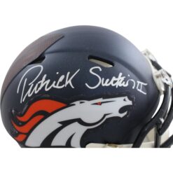 Patrick Surtain Autographed Denver Broncos Mini Helmet Beckett Witness 56419