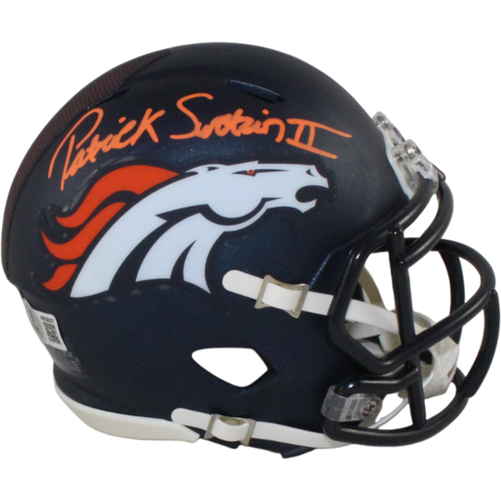 Patrick Surtain Autographed Denver Broncos Mini Helmet Beckett Witness 54660