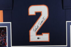 Patrick Surtain Autographed Pro Style Blue XL Framed Jersey 35x43 Beckett 53764