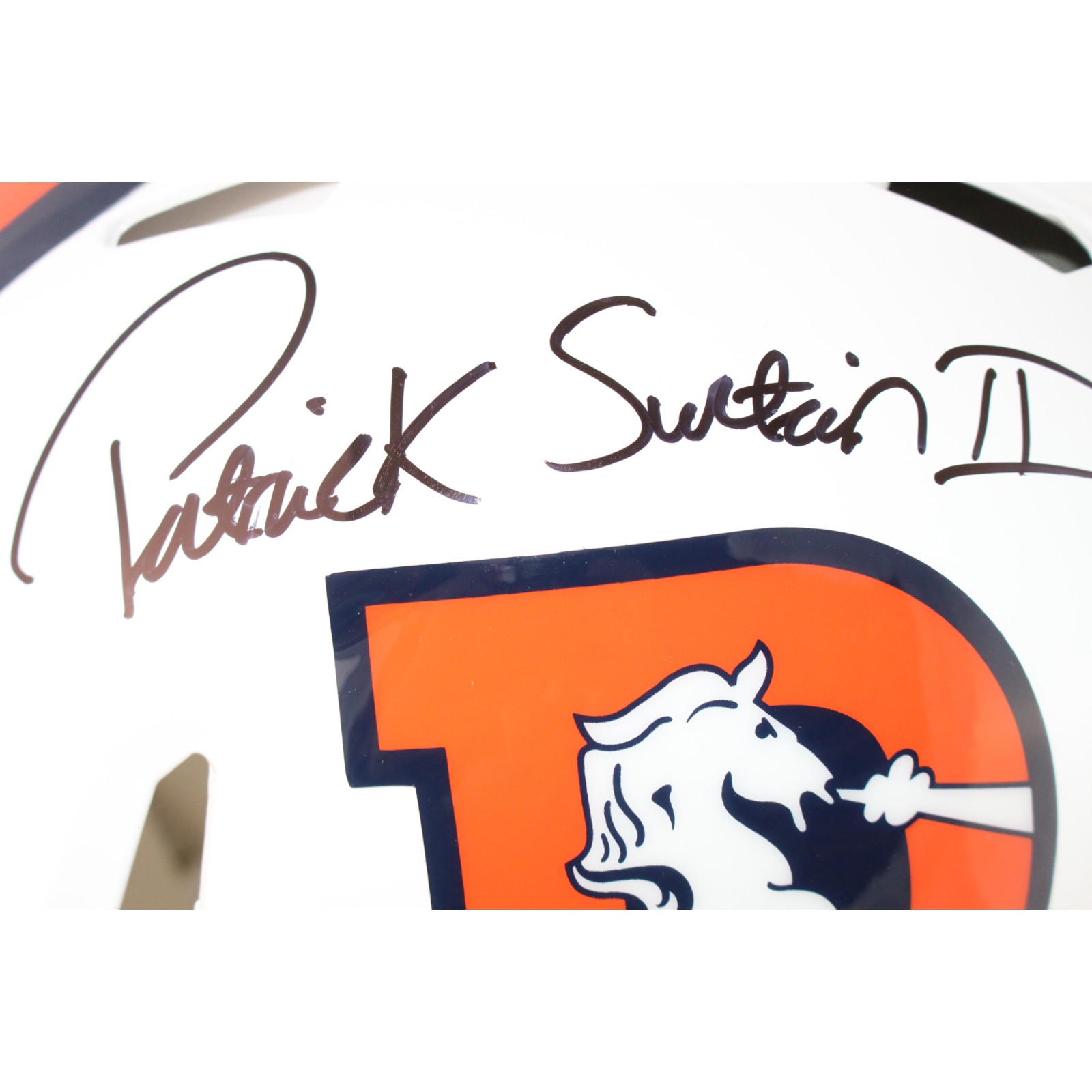 Patrick Surtain Autographed Denver Broncos Authentic Helmet 23 Alt Beckett 53130 2 Patrick Surtain Autographed Denver Broncos Authentic Helmet 23 Alt Beckett 53130