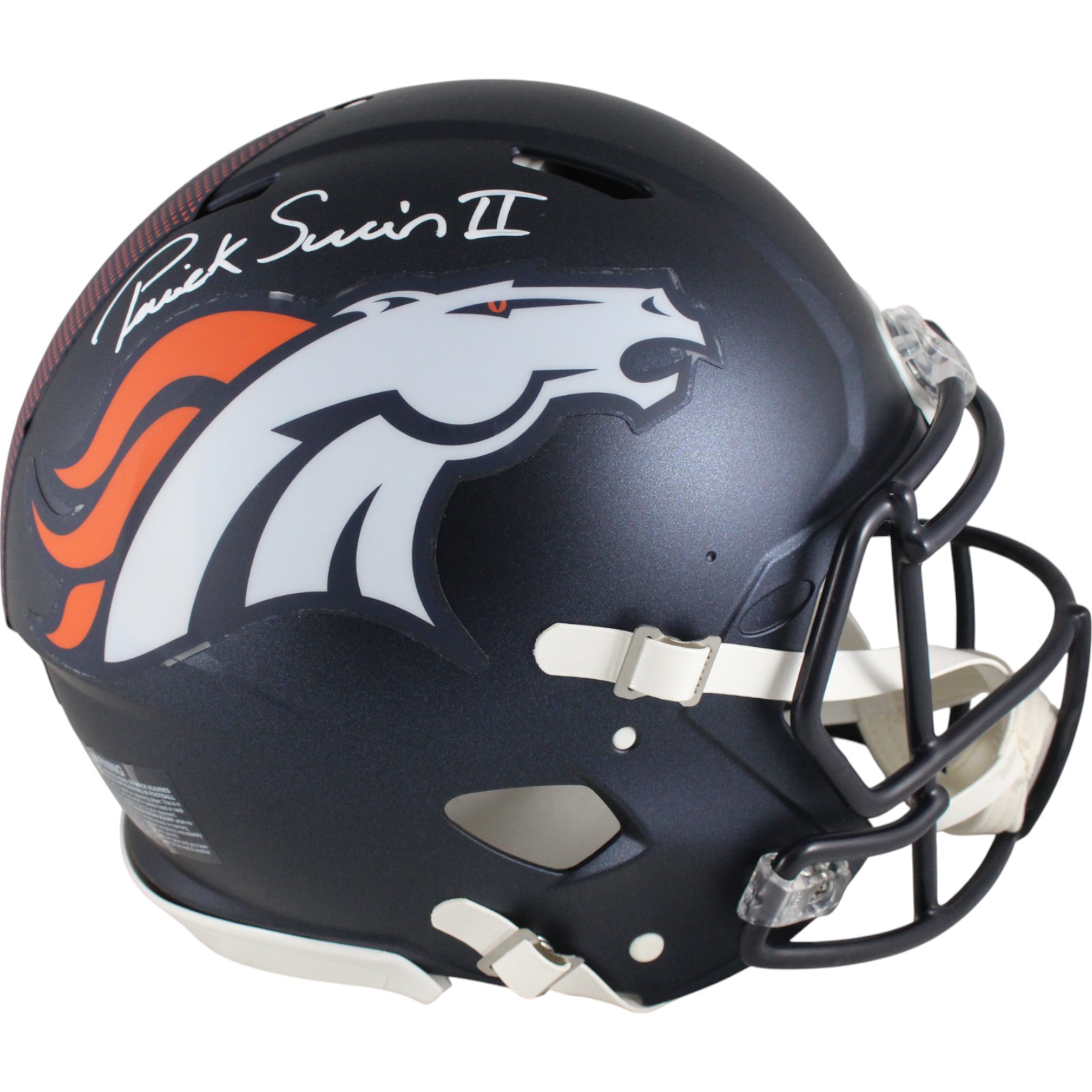 Patrick Surtain Autographed/Signed Denver Broncos Authentic Helmet Beckett 49837