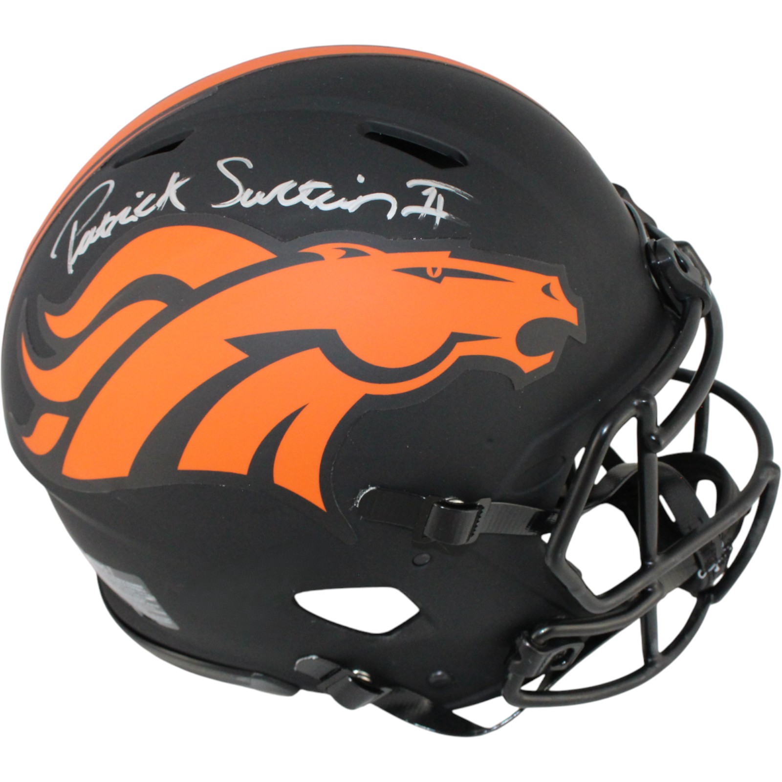 Patrick Surtain Autographed Denver Broncos Pro Helmet Eclipse Beckett WIT 53131 1 Patrick Surtain Autographed Denver Broncos Pro Helmet Eclipse Beckett WIT 53131