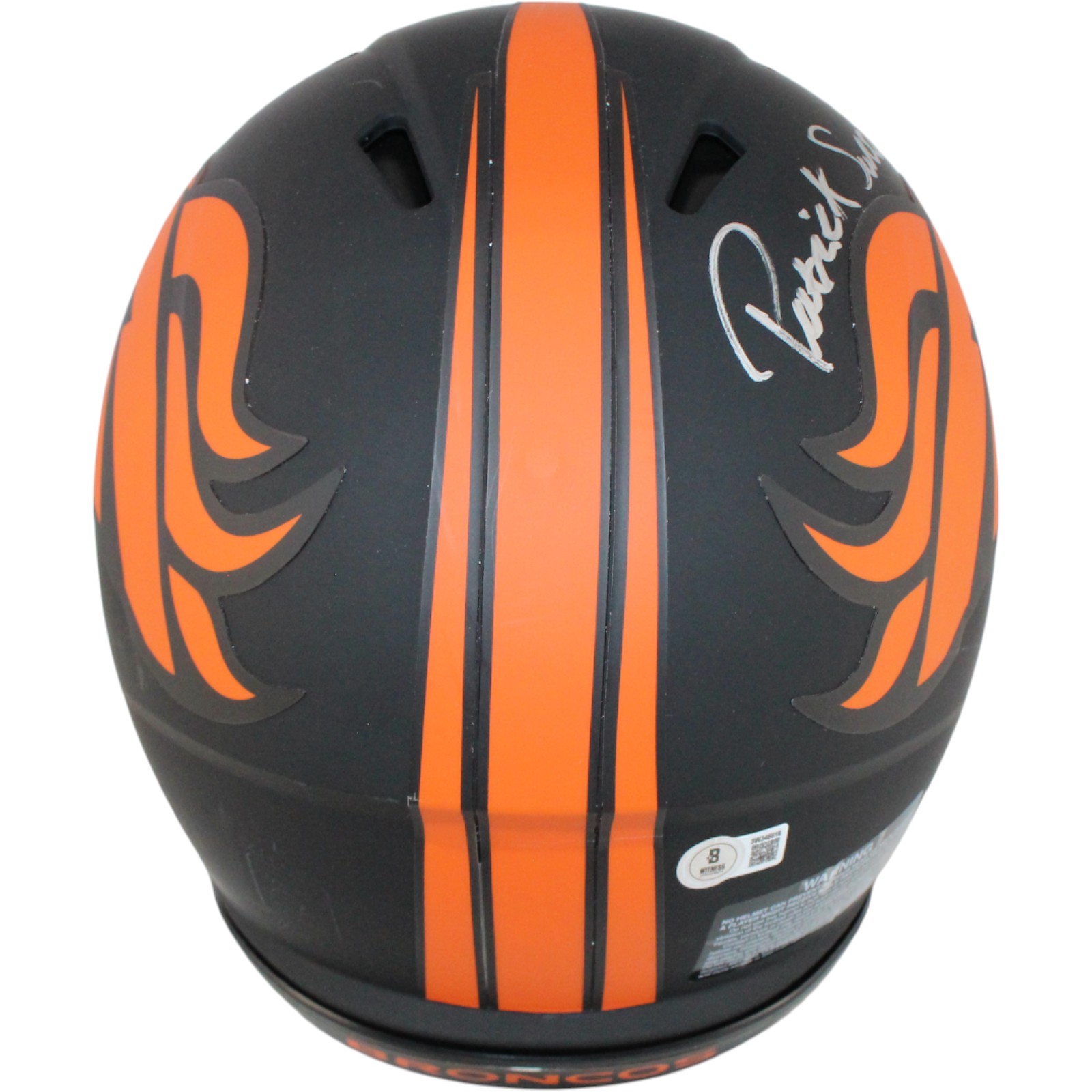 Patrick Surtain Autographed Denver Broncos Pro Helmet Eclipse Beckett WIT 53131 3 Patrick Surtain Autographed Denver Broncos Pro Helmet Eclipse Beckett WIT 53131