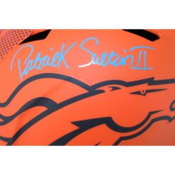 Patrick Surtain Autographed Denver Broncos F/S Rave Helmet Beckett WIT 53137