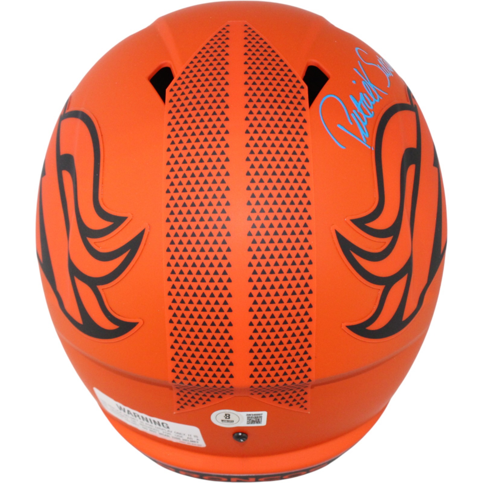 Patrick Surtain Autographed Denver Broncos F/S Rave Helmet Beckett WIT 53137 3 Patrick Surtain Autographed Denver Broncos F/S Rave Helmet Beckett WIT 53137