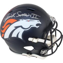 Patrick Surtain Autographed Denver Broncos F/S Helmet Beckett Witness 53135