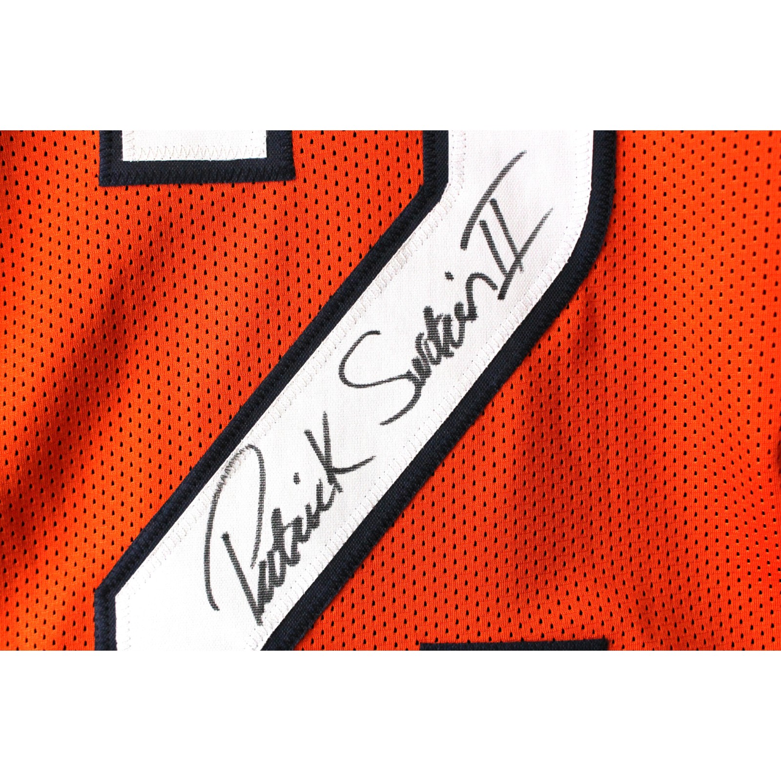 Patrick Surtain Autographed Pro Style sz XL Orange Jersey Beckett Witness 53122