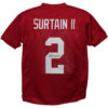 Patrick Surtain II Autographed/Signed College Style Red XL Jersey JSA