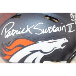 Patrick Surtain Autographed Denver Broncos Mini Helmet 24 DPOY Beckett WIT 53138