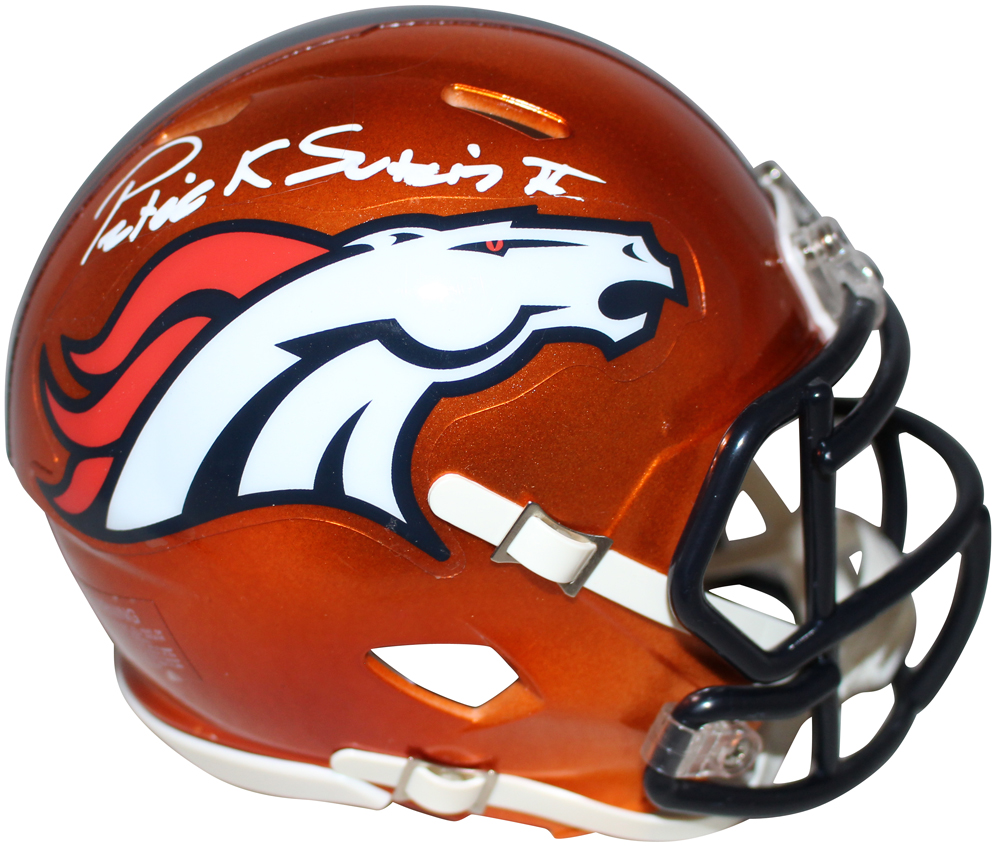 Patrick Surtain II Autographed Denver Broncos Flash Mini Helmet JSA