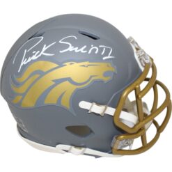 Patrick Surtain Autographed Denver Broncos Slate Mini Helmet Beckett 48706