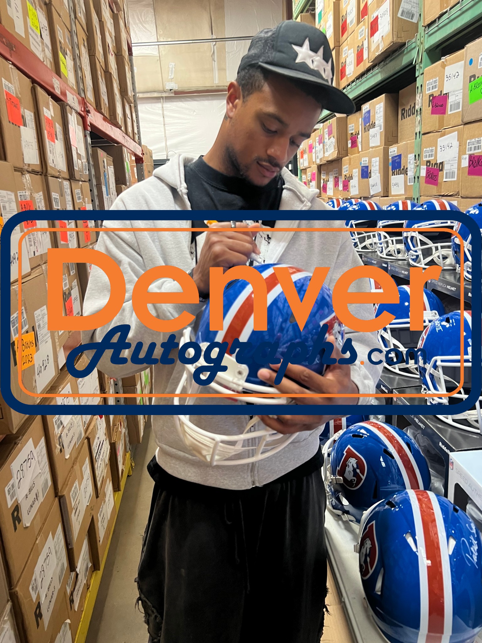 Patrick Surtain Autographed Denver Broncos F/S TB Helmet Beckett Witness 50763 7 Patrick Surtain Autographed Denver Broncos F/S TB Helmet Beckett Witness 50763