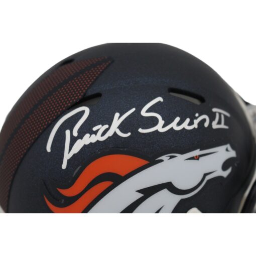Patrick Surtain Autographed/Signed Denver Broncos 2024 Mini Helmet Beckett 48707