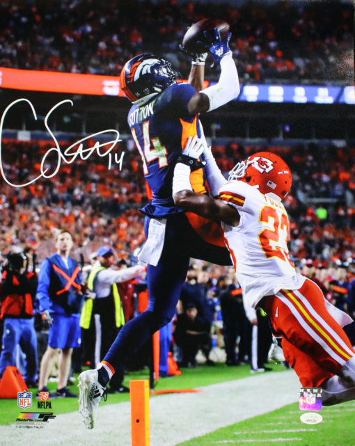 Courtland Sutton Autographed/Signed Denver Broncos 16x20 Photo JSA 25819 PF