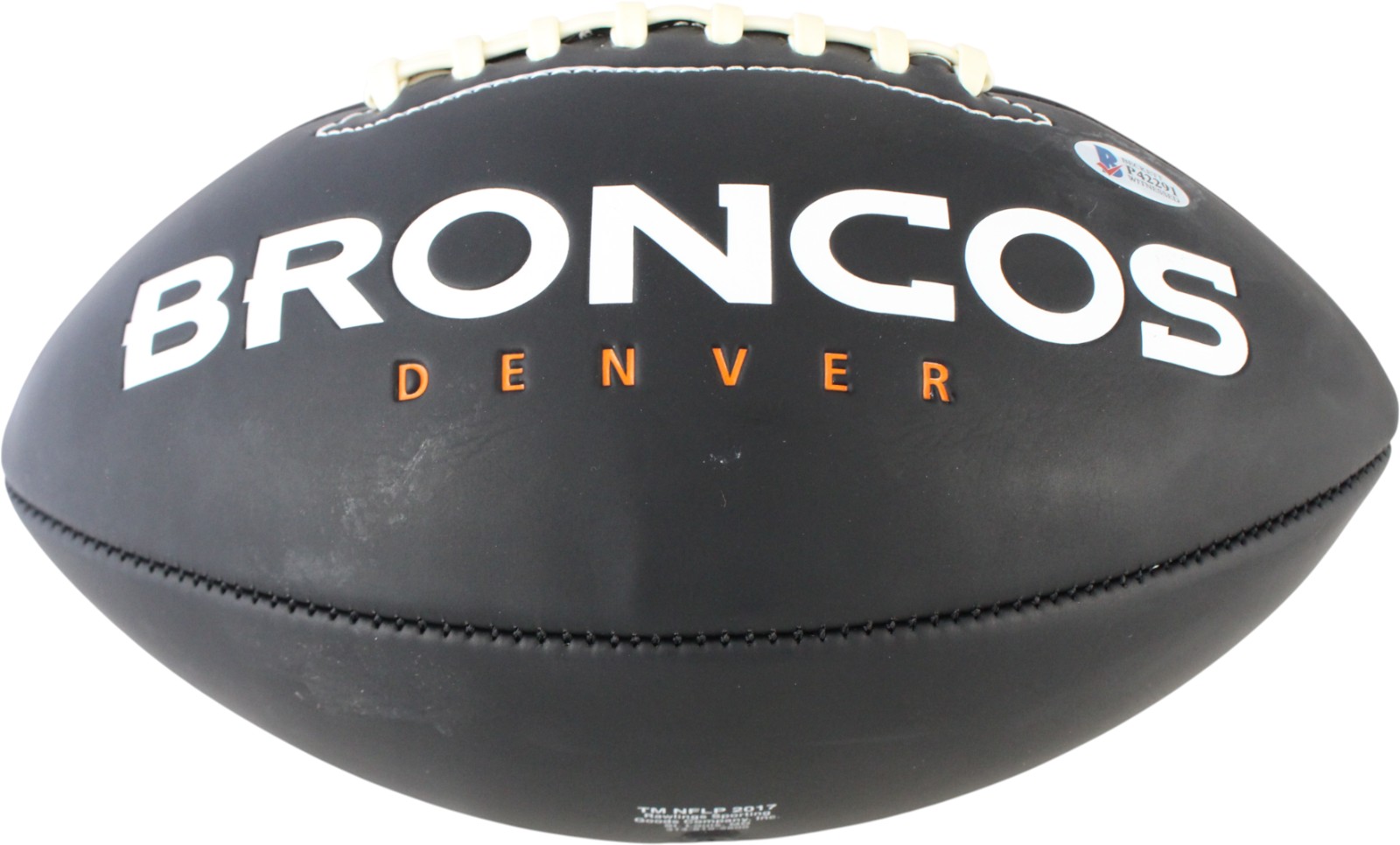 Courtland Sutton Autographed/Signed Denver Broncos Logo Football Beckett 59385 3 Courtland Sutton Autographed/Signed Denver Broncos Logo Football Beckett 59385