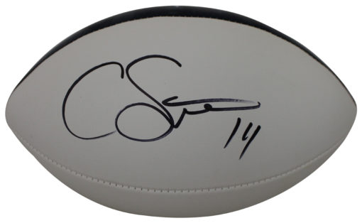 Courtland Sutton Autographed Denver Broncos Wilson Logo Football JSA 25816