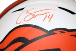 Courtland Sutton Autographed Denver Broncos F/S Lunar Helmet Beckett