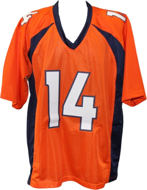 Courtland Sutton Autographed/Signed Pro Style Sz XL Orange Jersey Beckett 59394