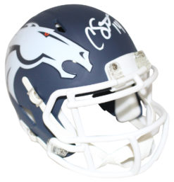 Courtland Sutton Autographed/Signed Denver Broncos AMP Mini Helmet JSA 25810