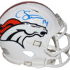 Courtland Sutton Autographed Denver Broncos Flat White Mini Helmet JSA 25811