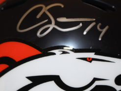 Courtland Sutton Autographed Denver Broncos Speed Mini Helmet Beckett