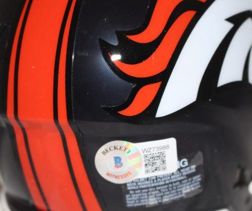 Courtland Sutton Autographed Denver Broncos Speed Mini Helmet Beckett