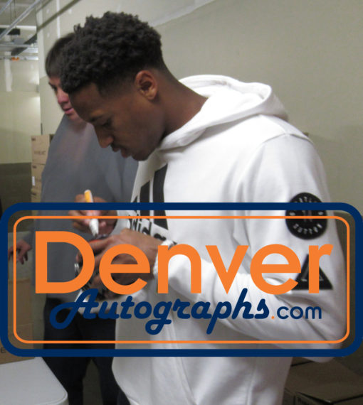 Courtland Sutton Autographed/Signed Denver Broncos Mini Helmet JSA 25812