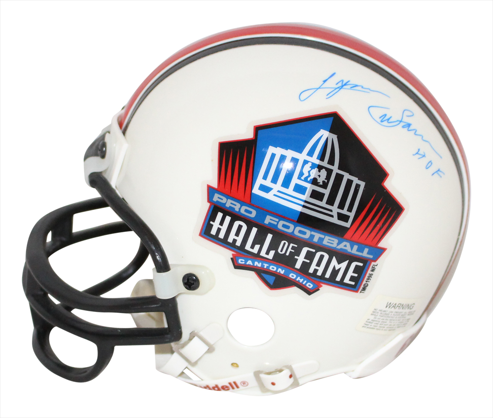 Lynn Swann Autographed Hall Of Fame Replica Mini Helmet HOF BAS 32184