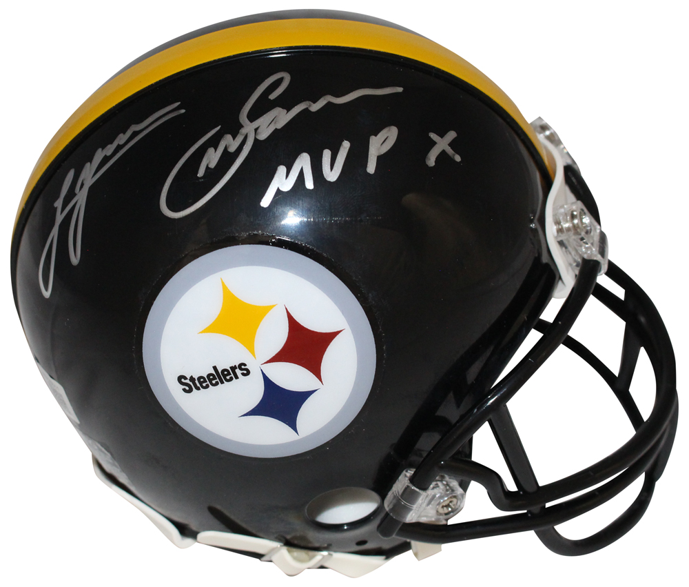 Lynn Swann Autographed Pittsburgh Steelers VSR4 Mini Helmet Beckett 