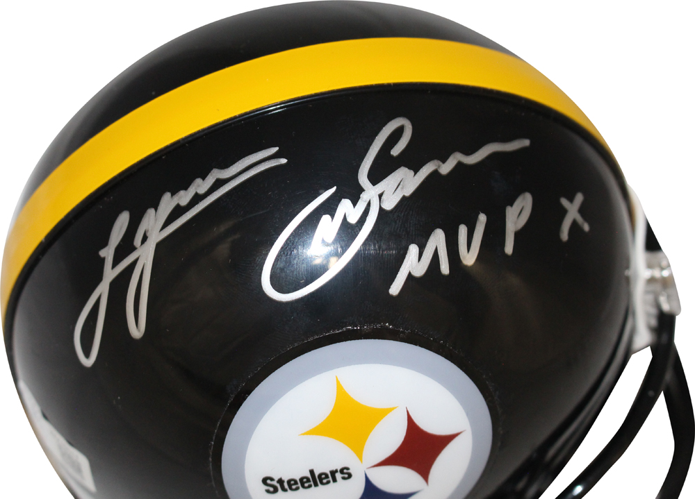 Lynn Swann Autographed Pittsburgh Steelers VSR4 Mini Helmet Beckett