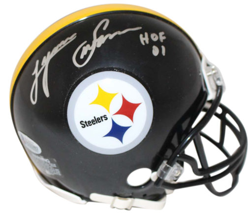 Lynn Swann Autographed/Signed Pittsburgh Steelers Mini Helmet HOF JSA 24117