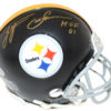 Lynn Swann Autographed/Signed Pittsburgh Steelers Mini Helmet HOF 01 BAS 24482