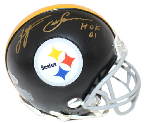 Lynn Swann Autographed/Signed Pittsburgh Steelers Mini Helmet HOF 01 BAS 24482