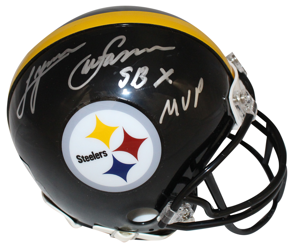 Lynn Swann Autographed Pittsburgh Steelers VSR4 Mini Helmet Beckett 