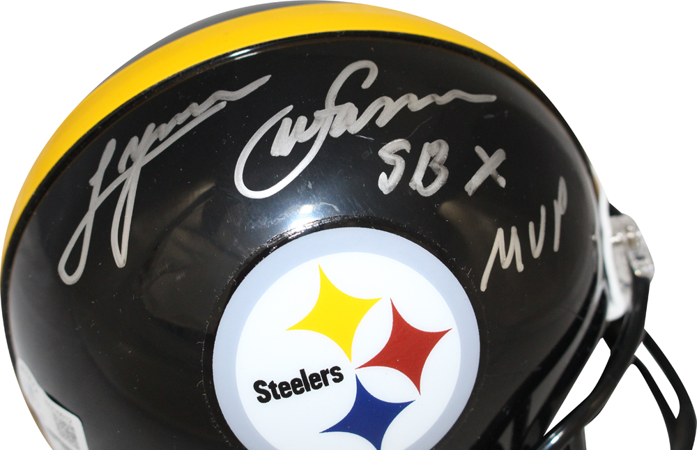 Lynn Swann Autographed Pittsburgh Steelers VSR4 Mini Helmet Beckett