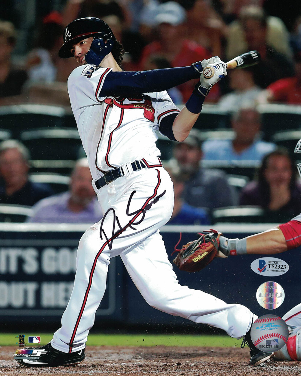 Dansby Swanson Autographed/Signed Atlanta Braves 8x10 Photo BAS 27303 PF