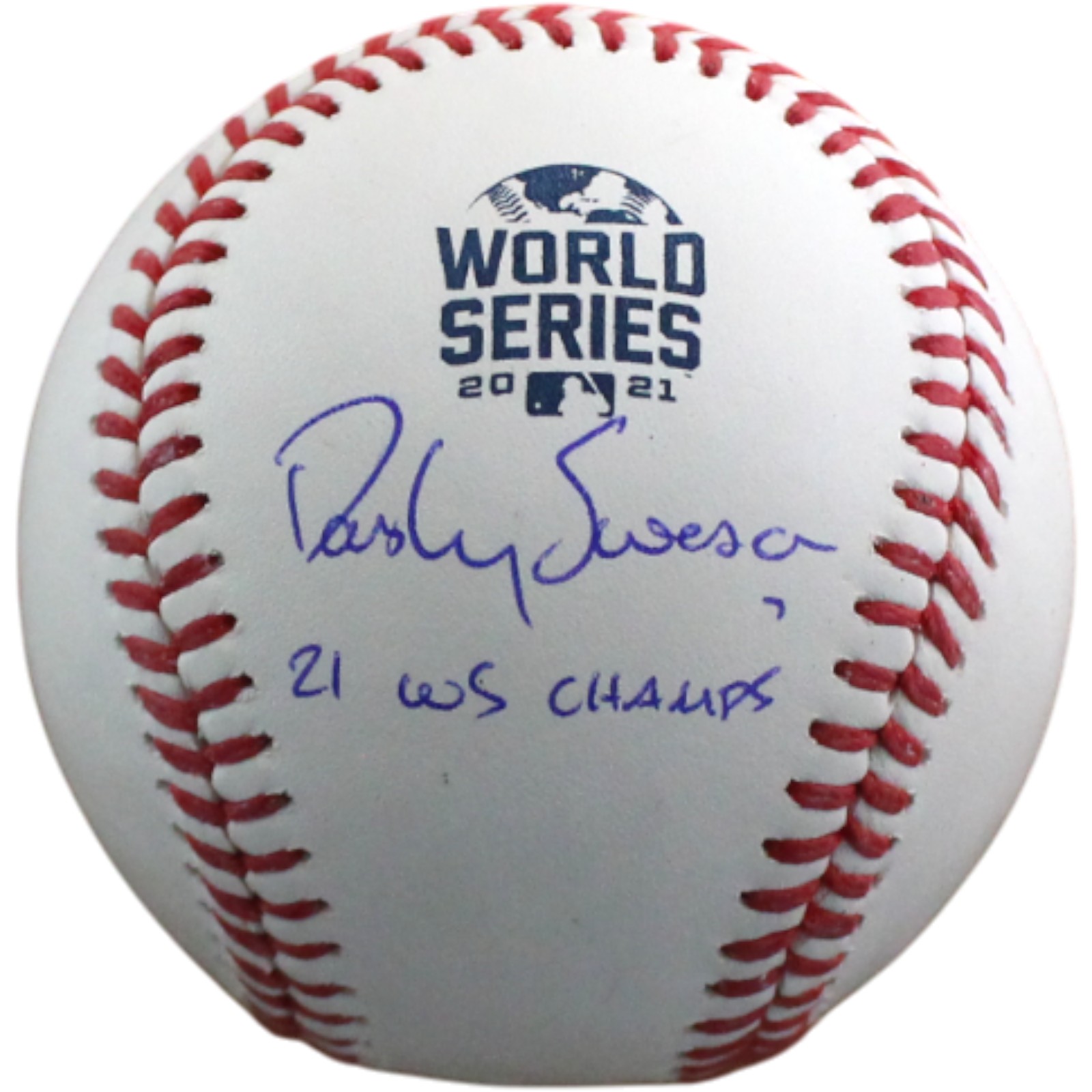 Dansby Swanson Autographed Atlanta Braves OML Baseball WS Champs Fanatics 54483