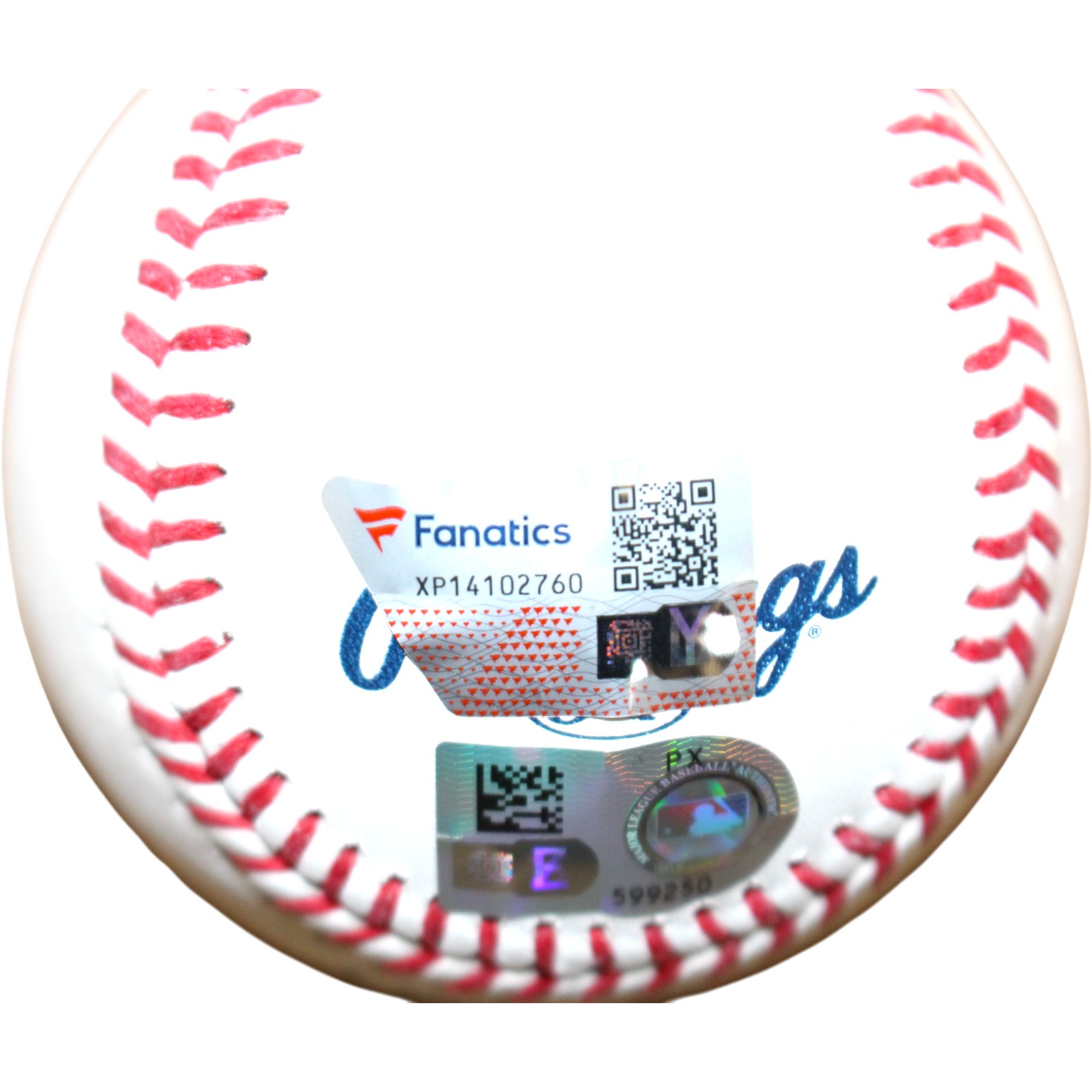 Dansby Swanson Autographed Atlanta Braves OML Baseball WS Champs Fanatics 54483