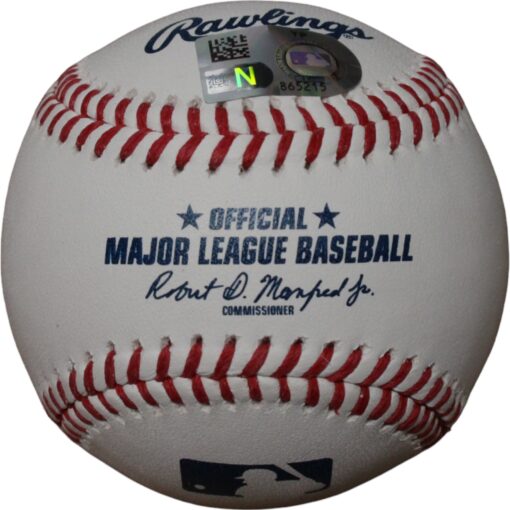 Dansby Swanson Autographed/Signed Chicago Cubs OML Baseball MLB 46736