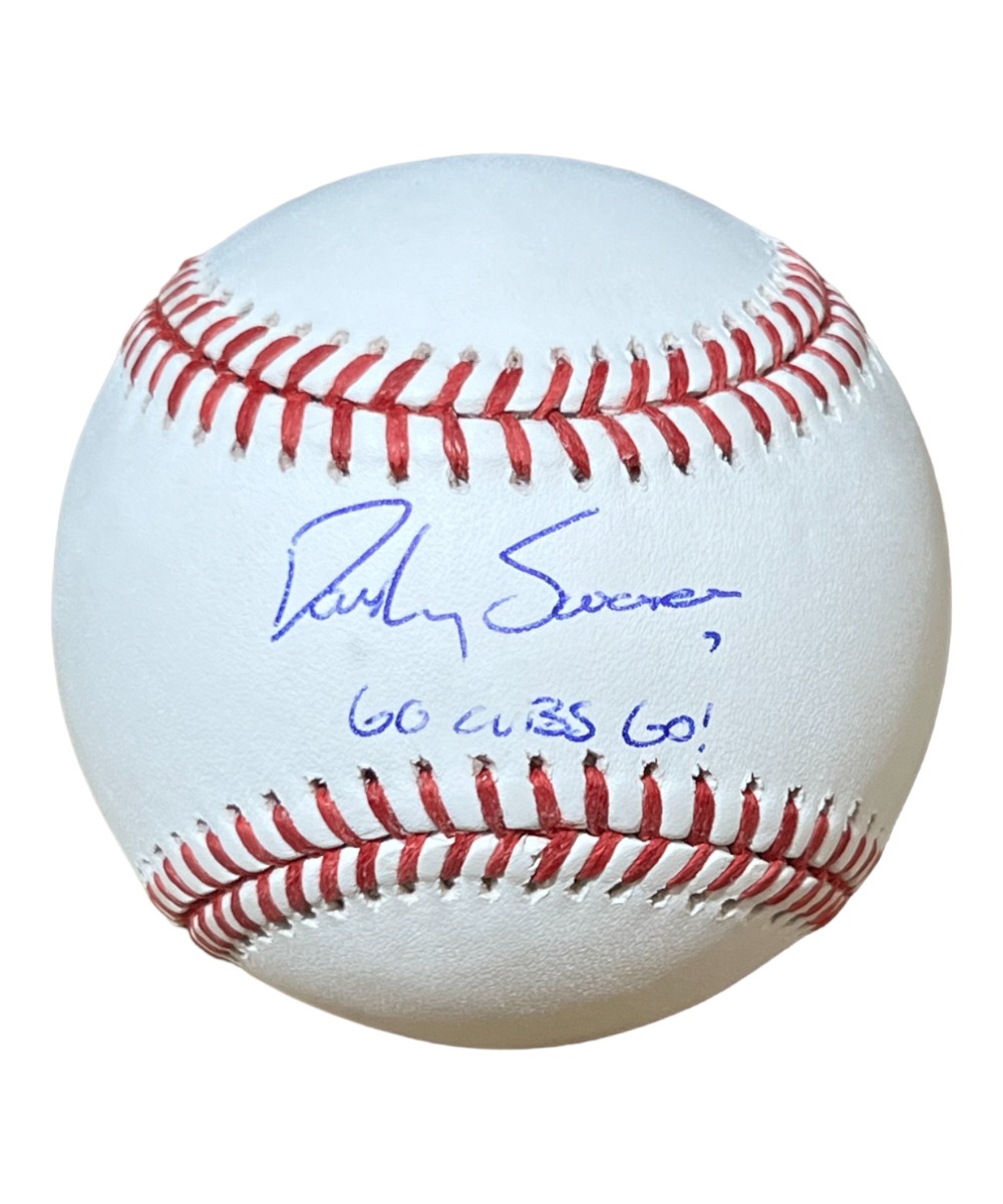 Dansby Swanson Autographed Baseball ROMLB Go Cubs Go