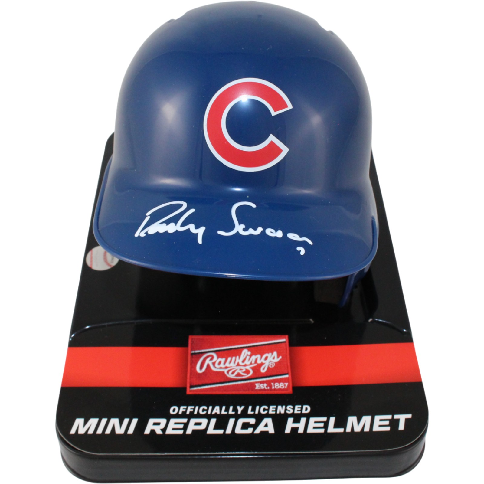 Dansby Swanson Autographed Chicago Cubs Rawlings Mini Helmet Fanatics 53697