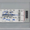 Dansby Swanson Autographed Atlanta Braves Ticket 1st MLB HR BAS Slab 25294