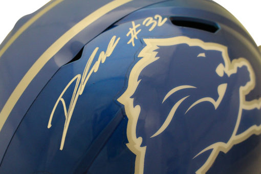 D'Andre Swift Autographed Detroit Lions F/S Flash Speed Helmet FAN